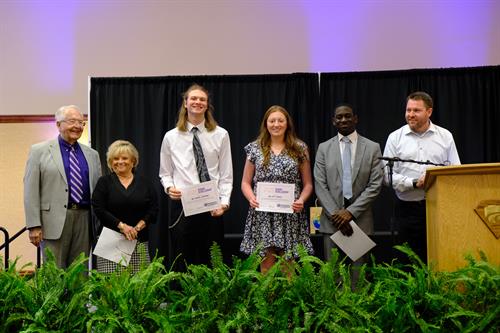 2025 CHS Scholarship winners at the 2025 Hall of Honors banquet in May 2025 at the Clovis Civic Center