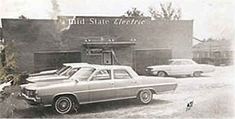 Photo of the original Mid-State Electric Co. storefront - Crest's first business founded in 1958.