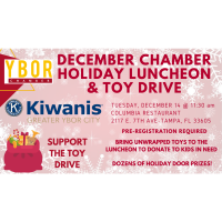 December Holiday Ybor Chamber Luncheon & Toy Drive - December 14, 2021