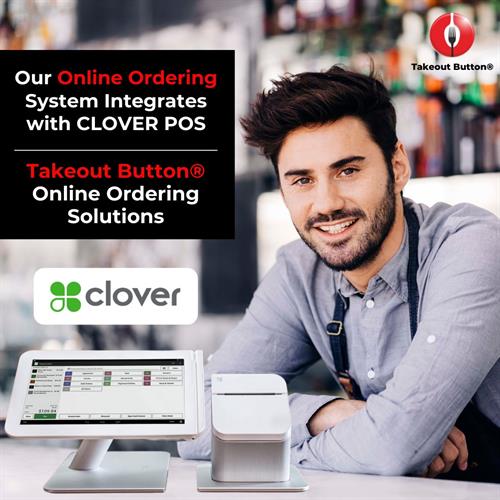 Takeout Button® online ordering technology integrates with Clover POS