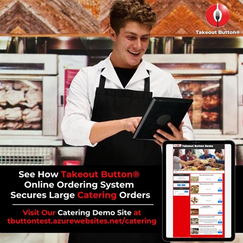 Experience Takeout Button® interactive online catering system live demo