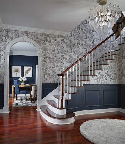 Entryway Colonial House 