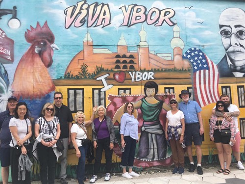 Guests having a great time in Tampa on the Ybor City Food Tour! 