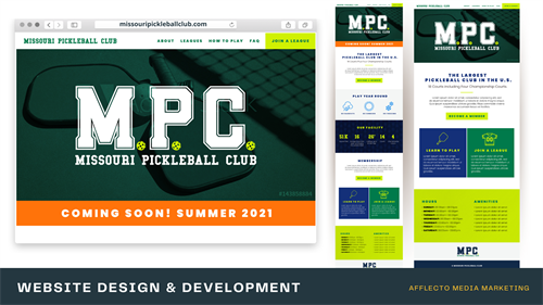 Website creation for Missouri Pickleball Club