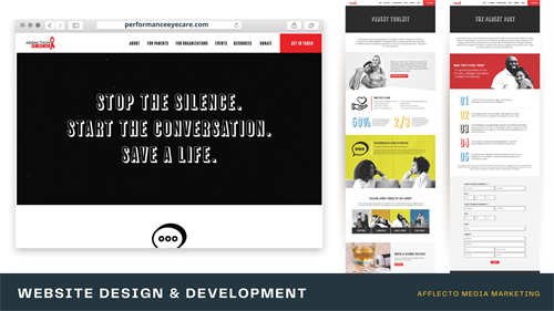 Website design update for Addiction is Real, a non-profit organization