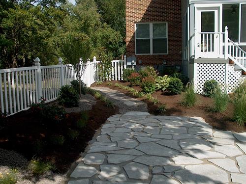 Backyard planted beds