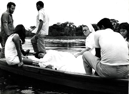 Historical image - patient on boat