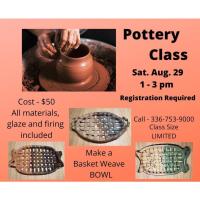 Pottery Class - Basketweave Platters
