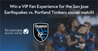 News Release: Stanford Blood Center and San Jose Earthquakes Offer Drawing for VIP Fan Experience