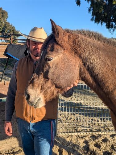 Ranger with Boots, preparing for a Regenerative Leadership workshop in the Los Altos Hills 