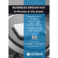 Business Breakfast In-Person and Via Zoom 