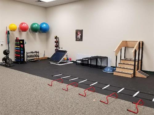 Gym area. Guided exercises will help you reach your goals. Gym area. Guided exercises will help you reach your goals.