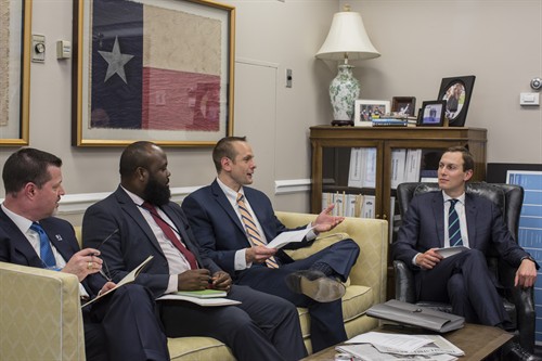 John Koufos briefing the White House on public safety issues