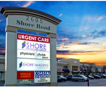 Conveniently located on Shore Road with easy ample parking.