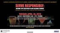 Serve Responsibly: Safe Alcohol Service for Tourism, Food Service & Hospitality with TIPS