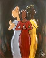 Celebrate Juneteenth at Painting with a Twist in Dickson - paint Girlfriends Praisin'