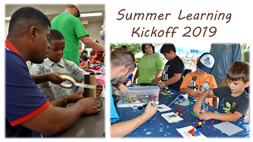 Building rockets with Durham Scrap Exchange at the Summer Learning Kickoff