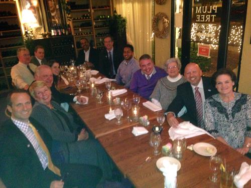 Dinner with H & R Block CEO and VP along with Franchisee's and Guest