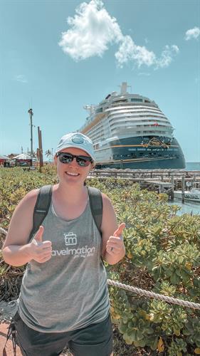 Checking out Castaway Cay in the Bahamas on a Disney Cruise Line, Disney Dream sailing. 