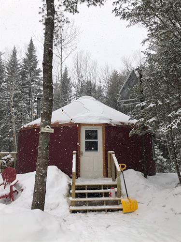 Winter at the yurts