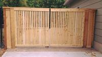 Custom Double Wood Gate