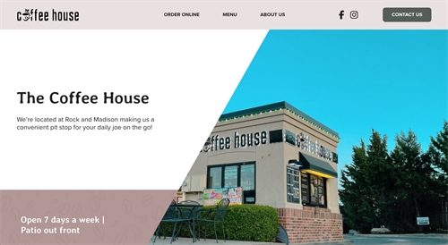 Website for The Coffee House