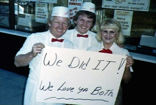Andy's Frozen Custard Founders John and Carol with Andy himself