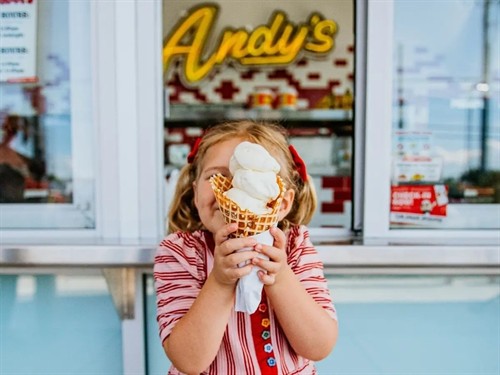 Andy's Frozen Custard Waffle Cone