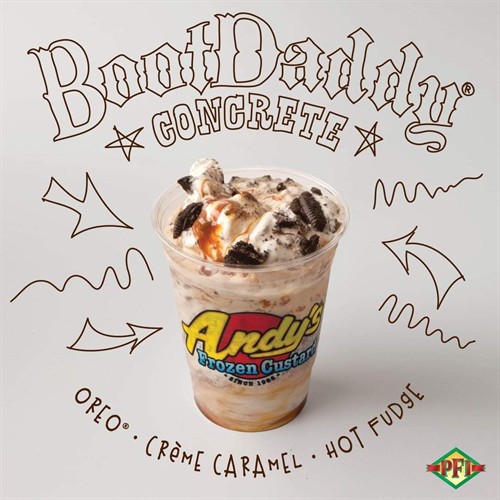 Andy's Frozen Custard Boot Daddy Concrete