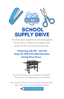 Hometown Appliances School Supply Donation Drive