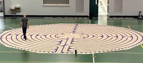 Labyrinth walk January 2023 Badin High School - Have Labyrinth Will Travel!