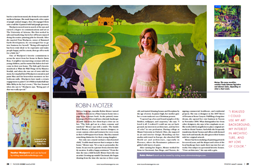 Robin's mural and article in Tucson Lifestyle Magazine