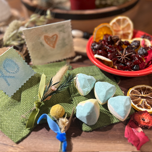 Shower teamer and romantic simmer pot offerings for our Be Mine Valentine Collection