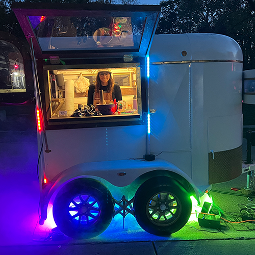 A neon Halloween night in Fairfield, OH