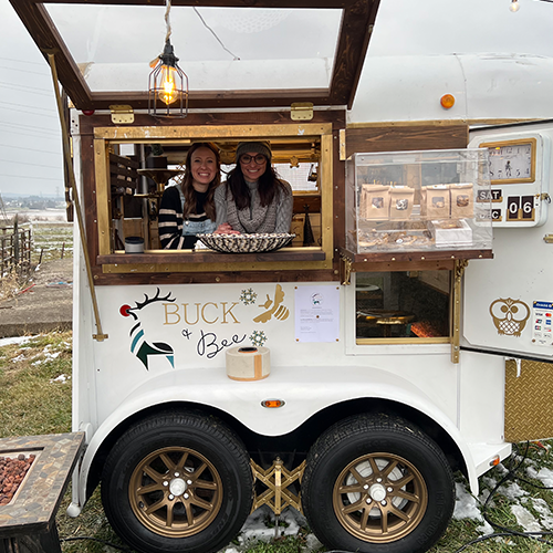 Buck + Bee at Bartels Tree Farm for Christmas tree season