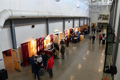 multiple areas for trade show/booth setup