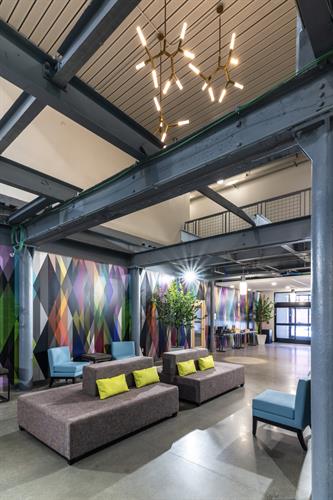 Warehouse hotel lobby