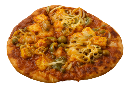Butter Chicken Naan Pizza
