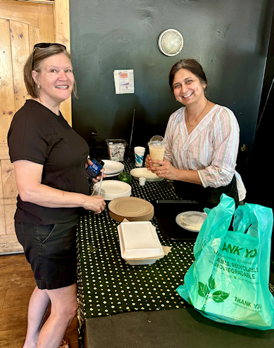 First Customer (left) - Lisa