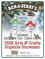 Here’s the Scoop: Free Arts & Crafts with Popsicle Snowman!