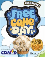 A Sweet Convergence: Ben & Jerry’s Free Cone Day Returns to The River to Benefit Children’s Discovery Museum of the Desert