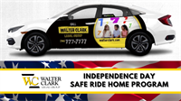WALTER CLARK LEGAL GROUP COVERS RIDE FARE FOR INDEPENDENCE DAY