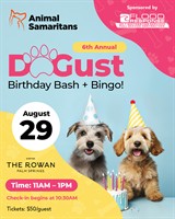 Animal Samaritans’ 6th Annual DOGust Birthday Bash + BINGO Tickets Now on Sale