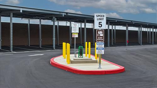 Hassle-free RV and boat storage includes access to our on-site dump station — everything you need for a smooth trip.