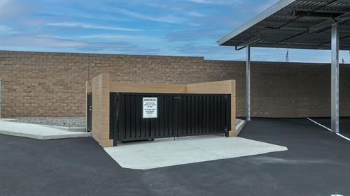 Convenient on-site dumpster access for our RV and boat storage tenants — making cleanups before and after trips easy.
