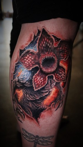 Stranger Things - Realistic tattoo by Steve Kretz