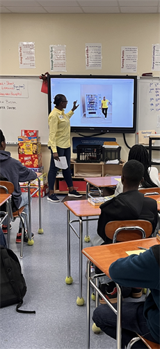 Career Day...Spoke to middle schoolers about Entrepreneurship.
