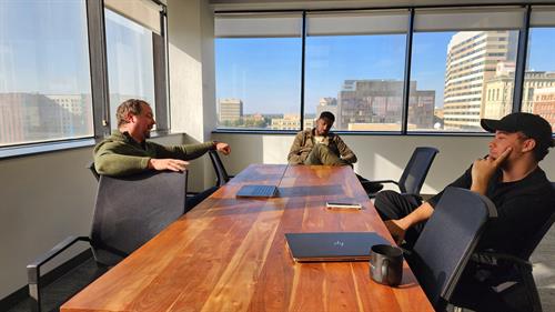 Meeting in Office Building