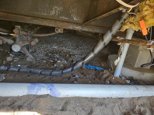 Repaired a water line to a mobile home and installed new heat tape with fresh insulation. 