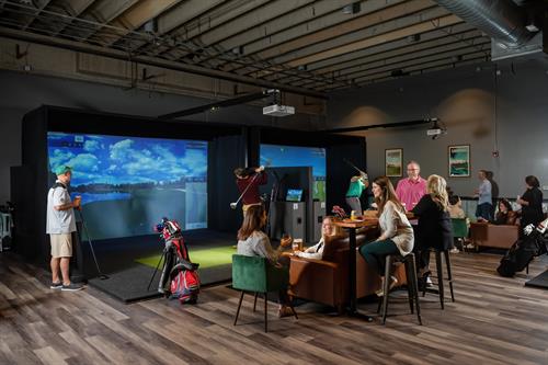 The perfect place to play golf, games & grab drinks!